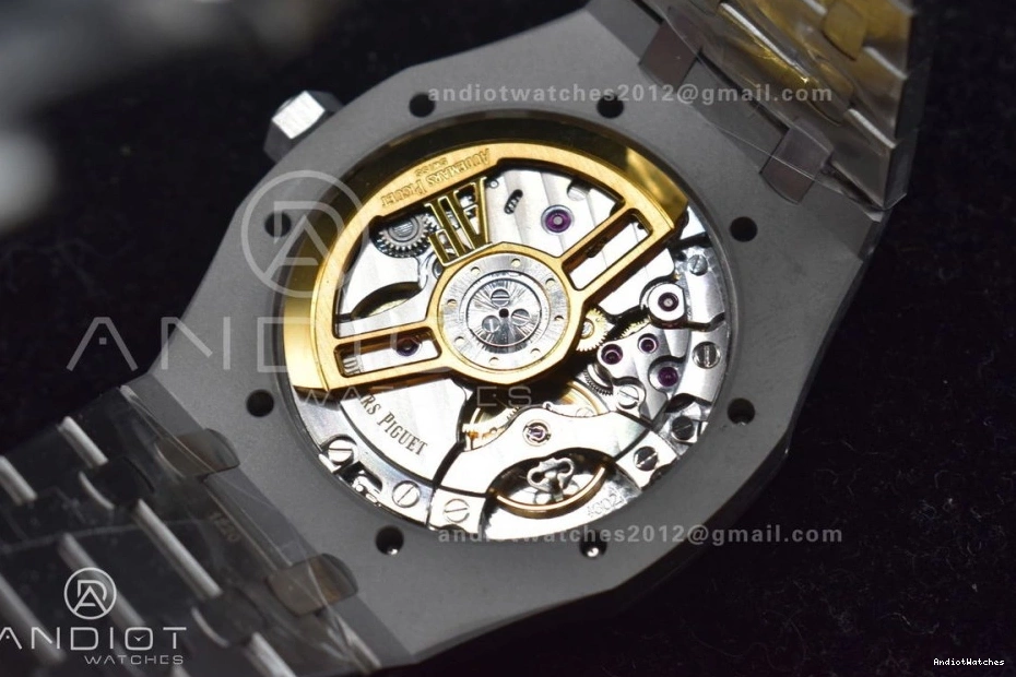 Textured SS 445 Dial Super Best 15500 1:1 Royal Edition 41mm on APSF Clone Lightweight A4302 Bracelet Blue SS Oak 0112